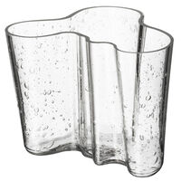Aalto vas 16 cm, klart bubbelglas 