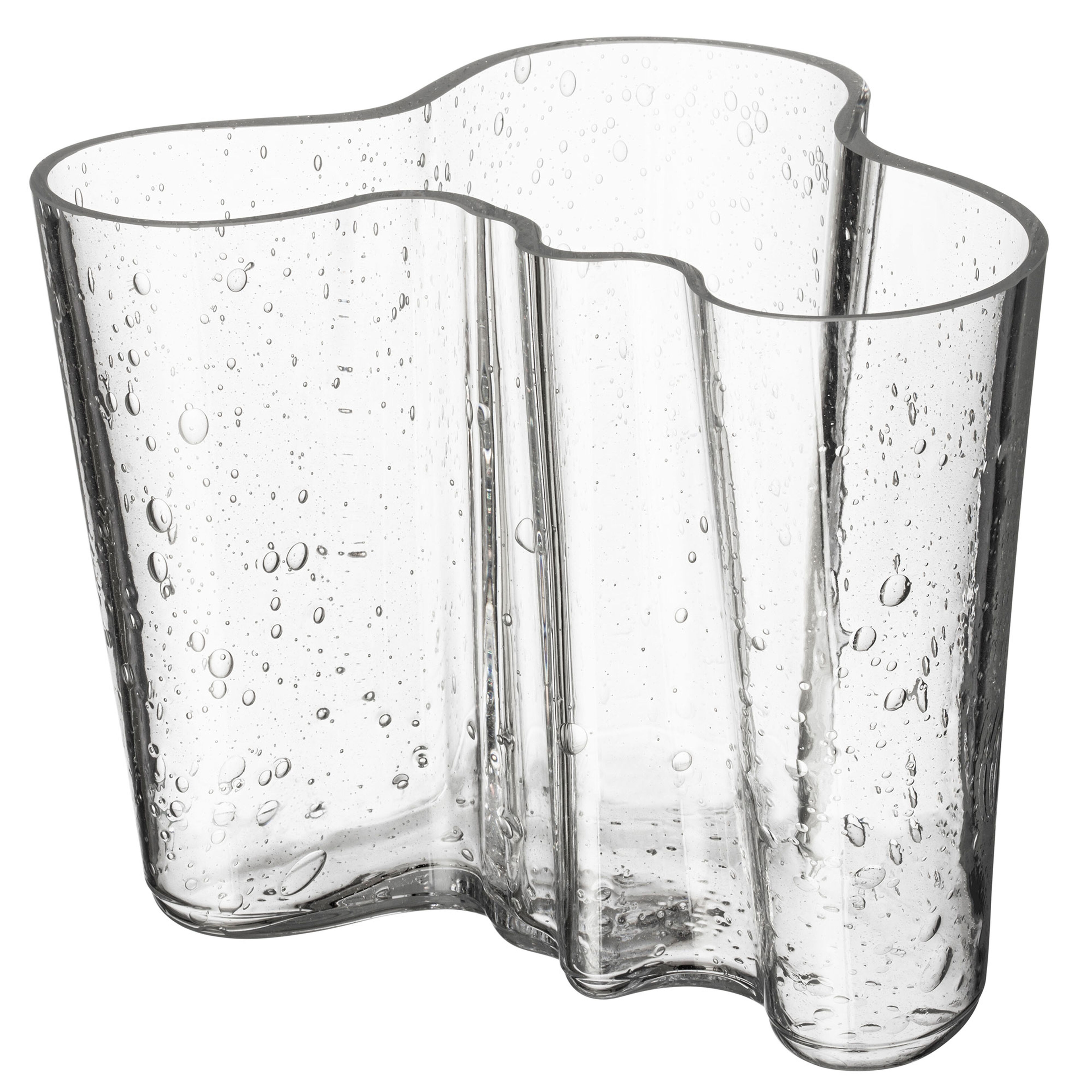 Aalto vas 16 cm, klart bubbelglas 