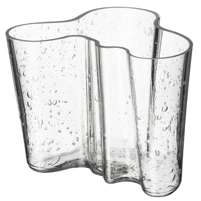 Aalto vas 16 cm, klart bubbelglas 