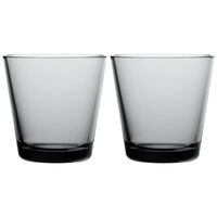 Kartio glas 21 cl 2-pack, grå