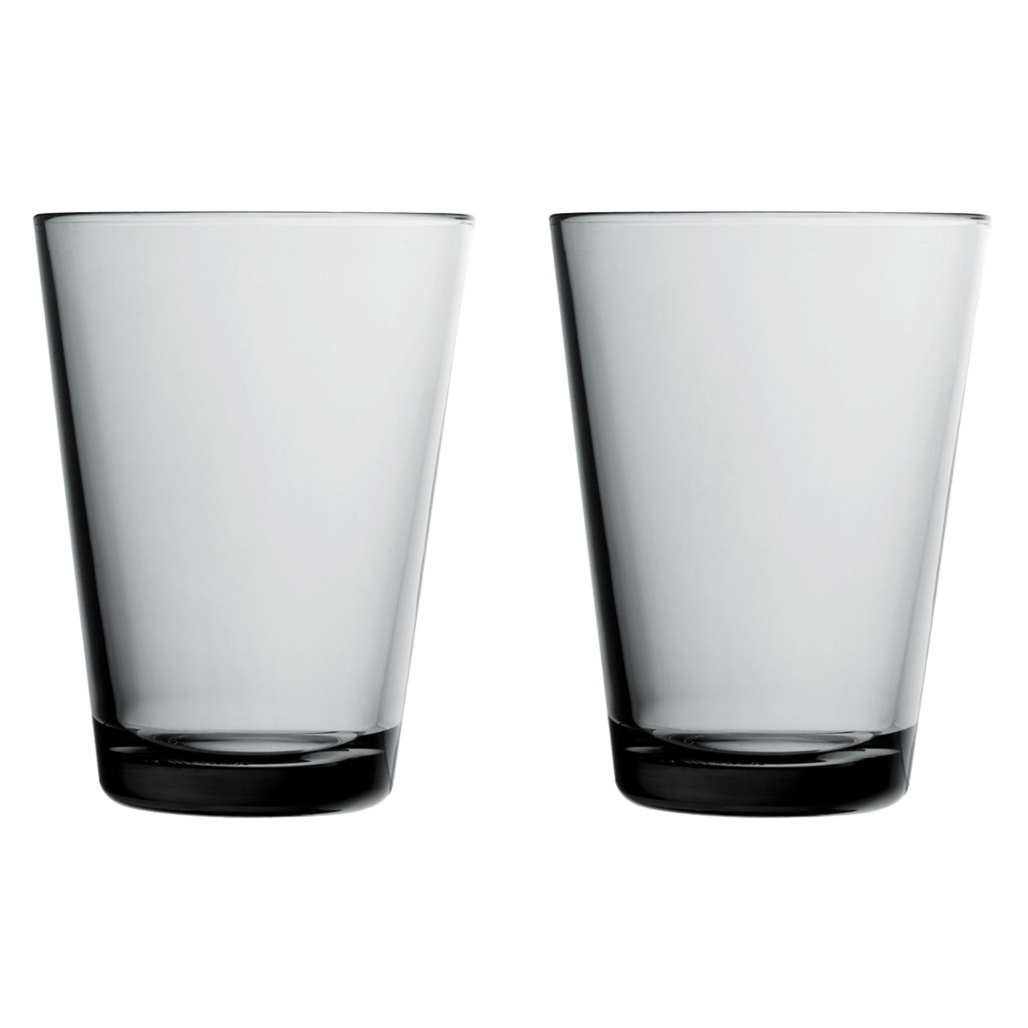 Iittala Kartio glass 40 cl grå, 2-pakning