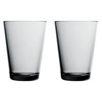 Kartio lasi 40 cl, harmaa, 2 kpl