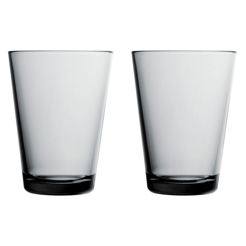 Kartio lasi 40 cl, harmaa, 2 kpl