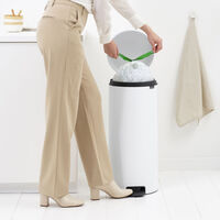 NewIcon pedalhink 30 liter, vit