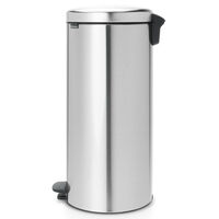 NewIcon pedalbøtte 30 liter, mattbørstet stål