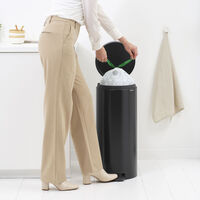 NewIcon pedalspand 30 liter, mat sort