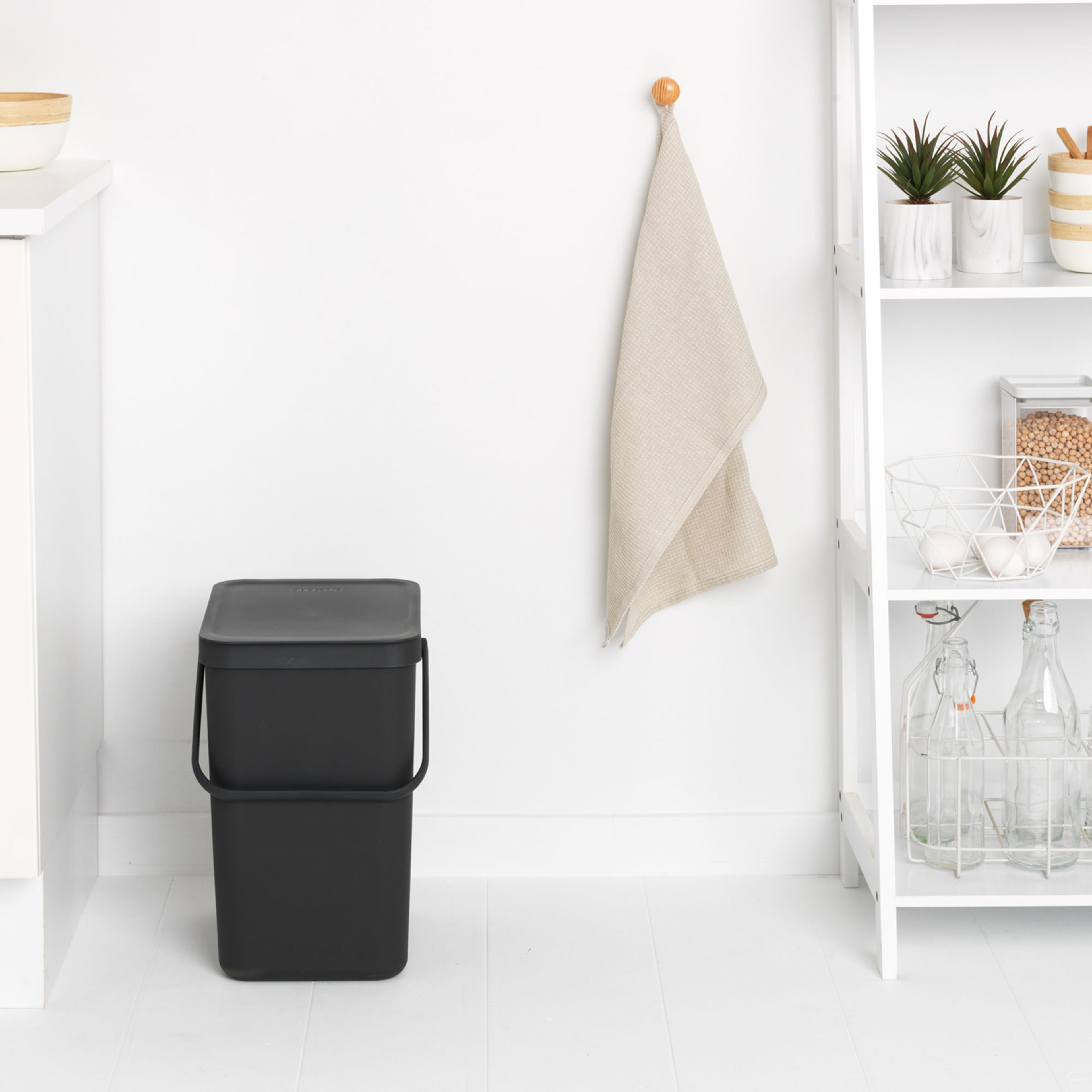 Sort & Go avfallsbøtte 25 liter, mørkegrå