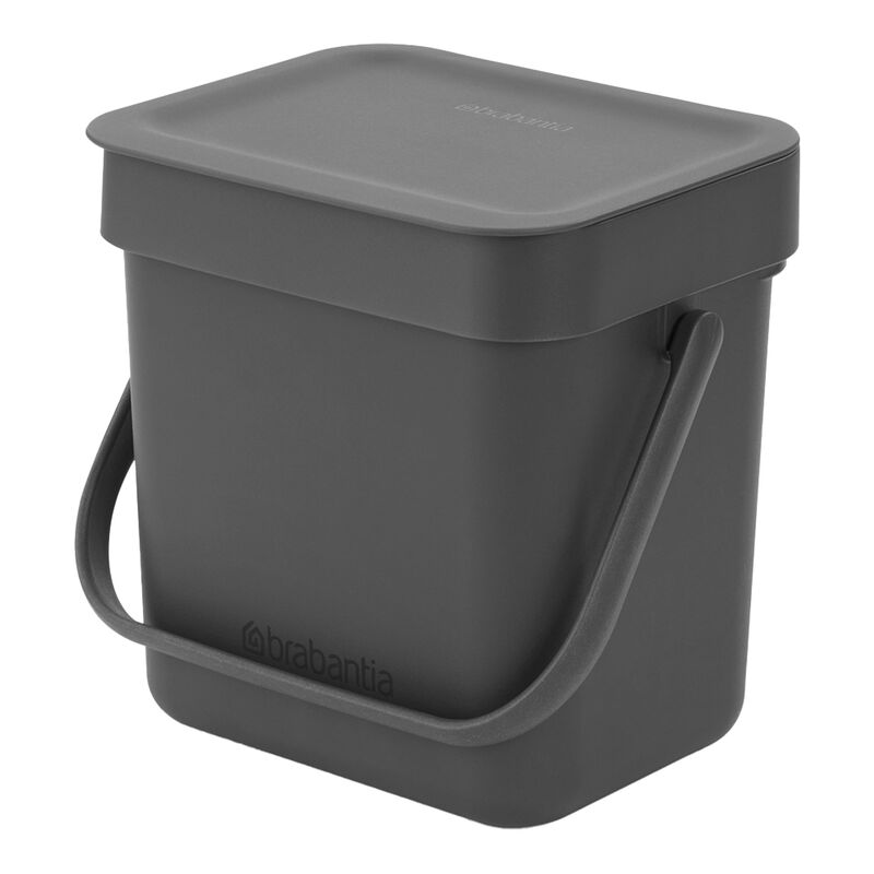 Sort & Go avfallsbøtte 3 liter, mørkegrå