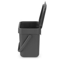Sort & Go avfallsbøtte 3 liter, mørkegrå
