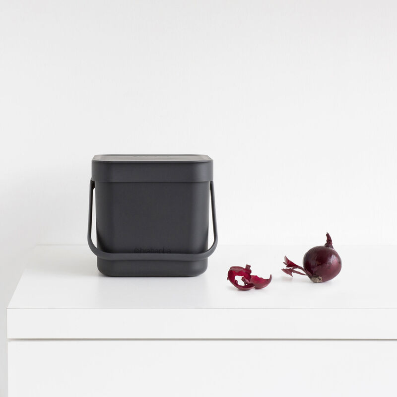 Sort & Go avfallsbøtte 3 liter, mørkegrå