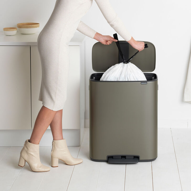 Bo pedalbøtte 60 liter, platinum