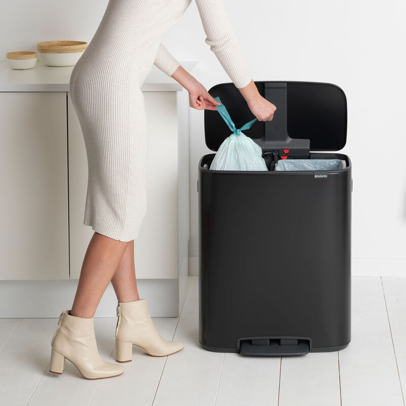 Bo pedalhink 2 x 30 liter, mattsvart