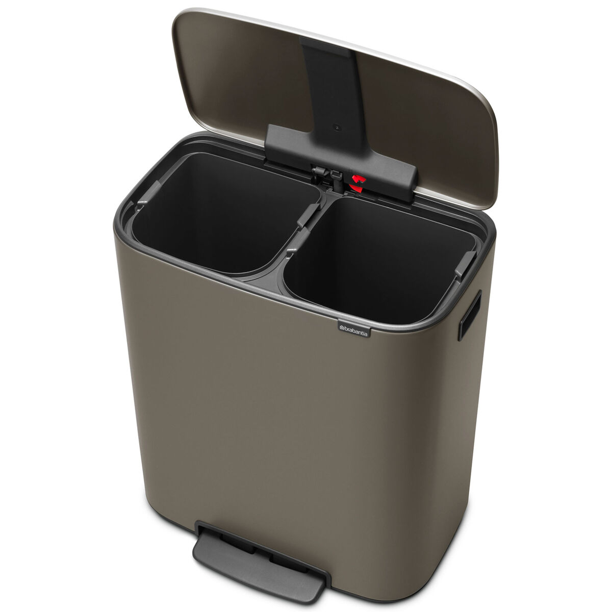 Bo pedalspand 2 x 30 liter, platinum