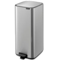 Bo pedalbøtte 30 liter, mattbørstet stål 