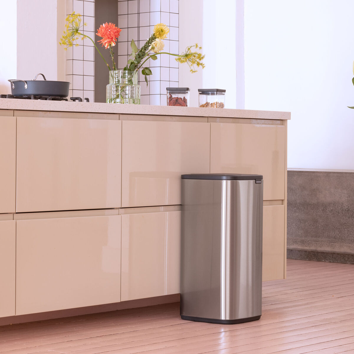 Bo Touch Bin 30 liter, matbørstet stål 