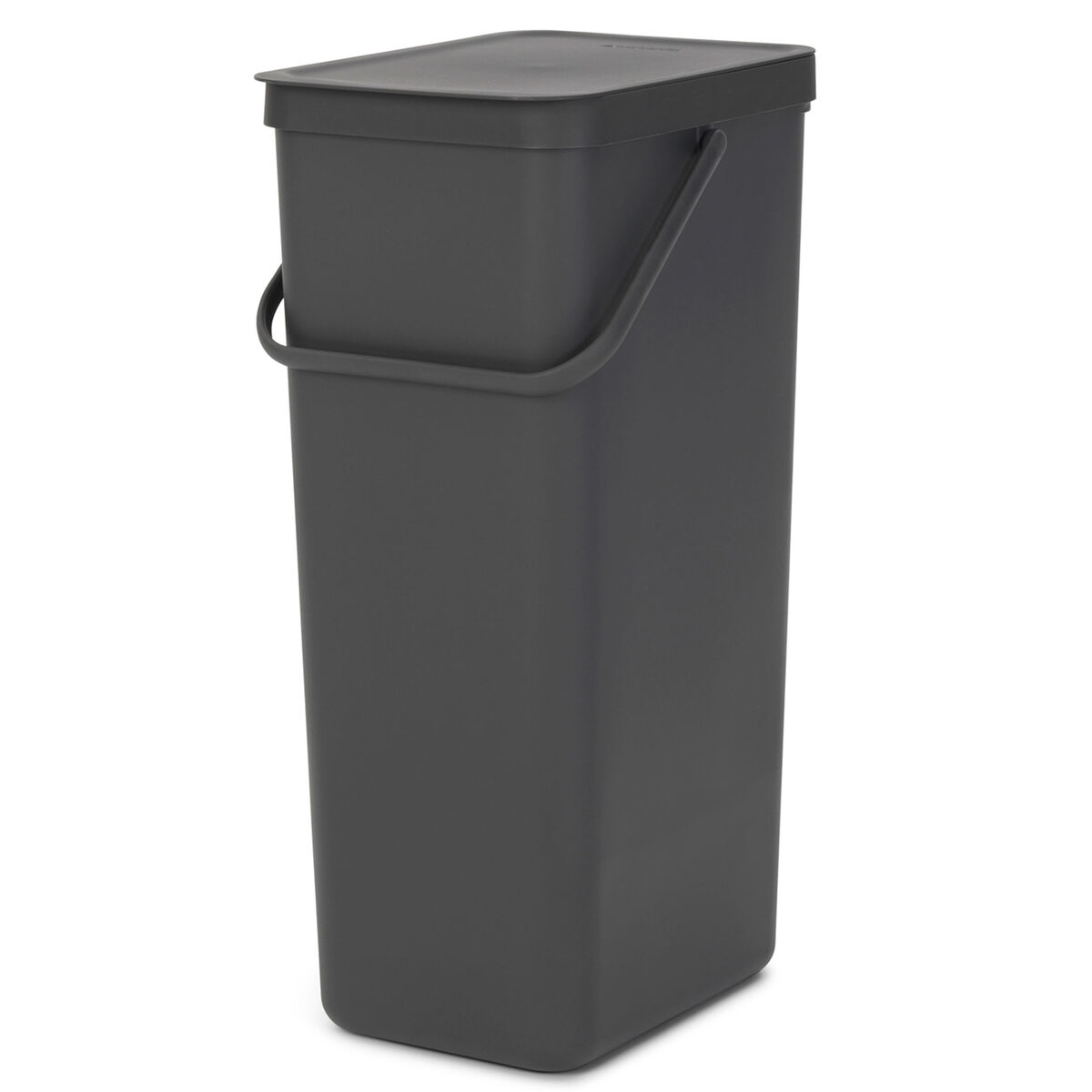Sort & Go avfallshink 40 liter, mörkgrå
