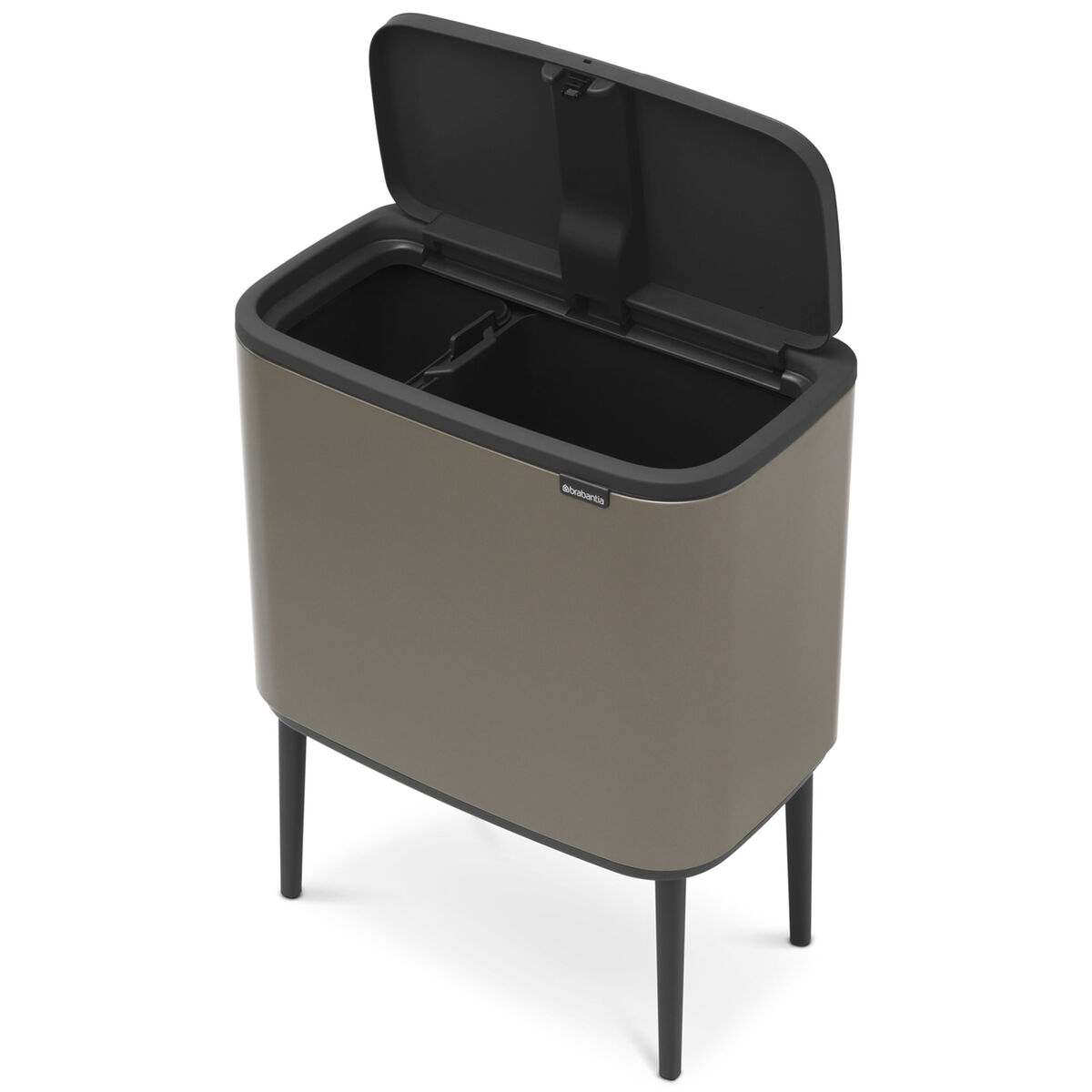 Bo Touch Bin soptunna 11 + 23 liter, platina