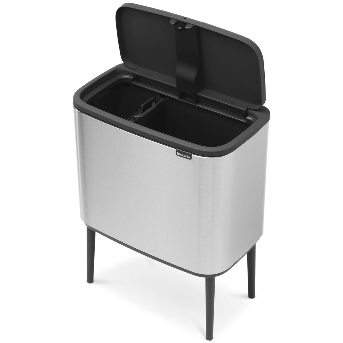 Bo Touch Bin soptunna 11 + 23 liter, mattborstat stål