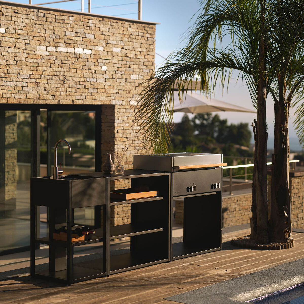 Essentials gasolgrill, beluga black