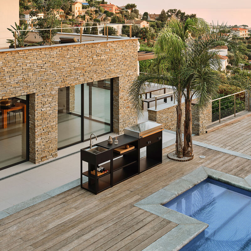 Essentials gasgrill, beluga black