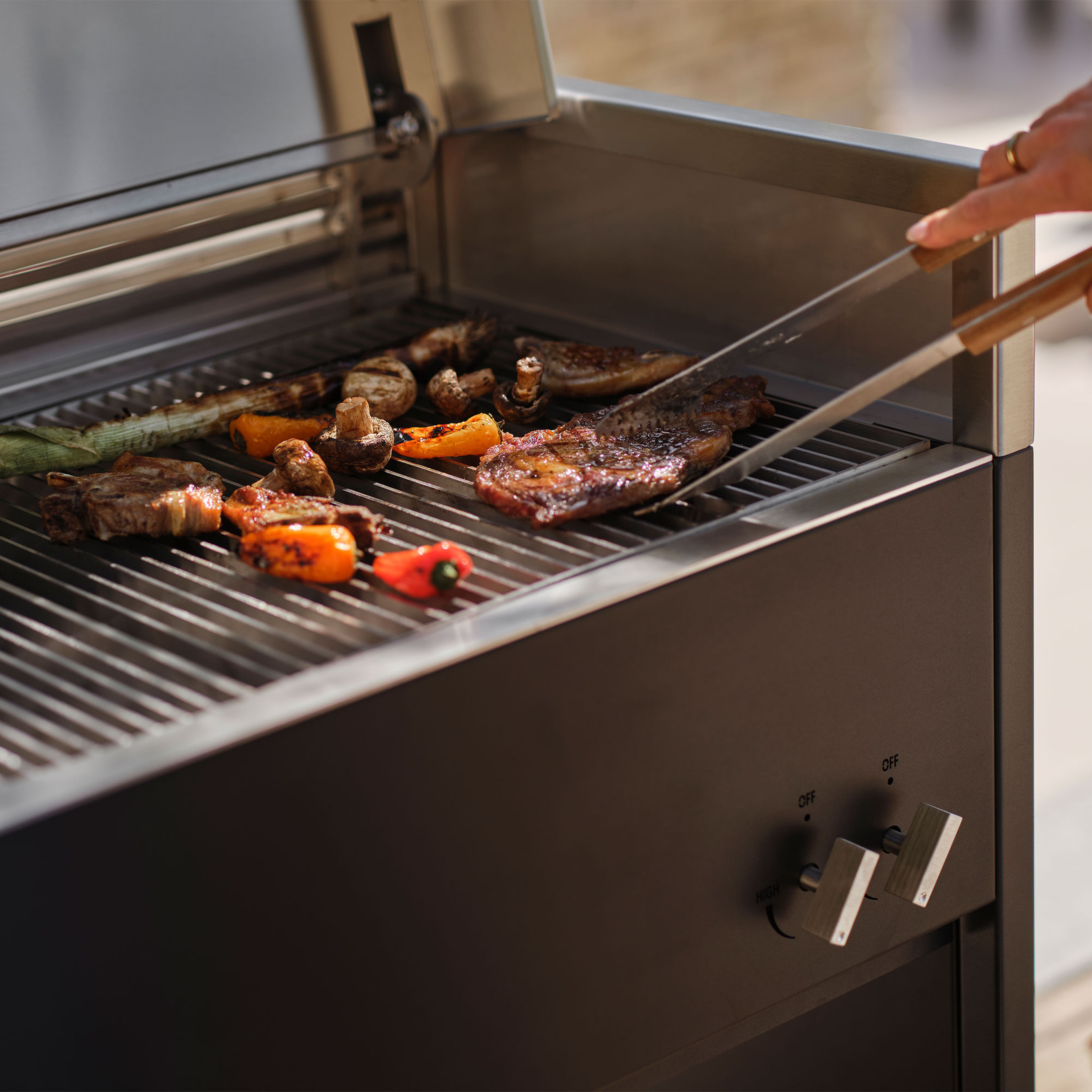 Essentials gasgrill, beluga black