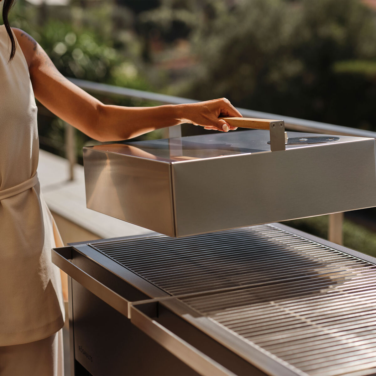 Essentials kullgrill, beluga black