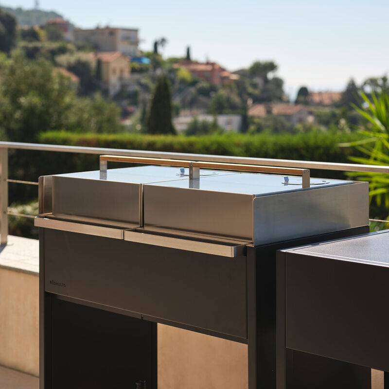 Essentials vindskærm til grill, rustfrit stål