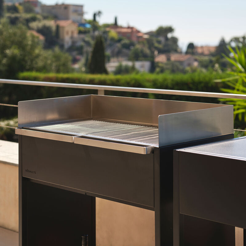 Essentials vindskærm til grill, rustfrit stål