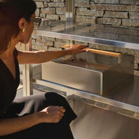 Essentials sidebord 50 cm, rustfrit stål