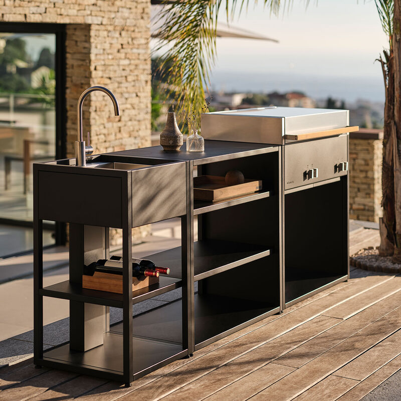 Essentials sidobord 94 cm, beluga black