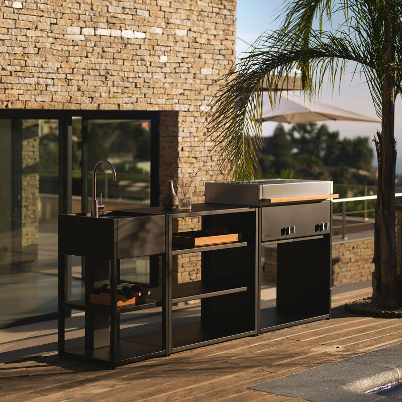 Essentials sidobord 94 cm, beluga black