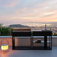 Essentials vask 94 cm høyre, beluga black