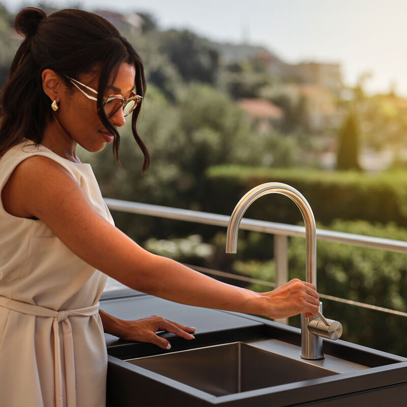 Essentials vask 94 cm høyre, beluga black