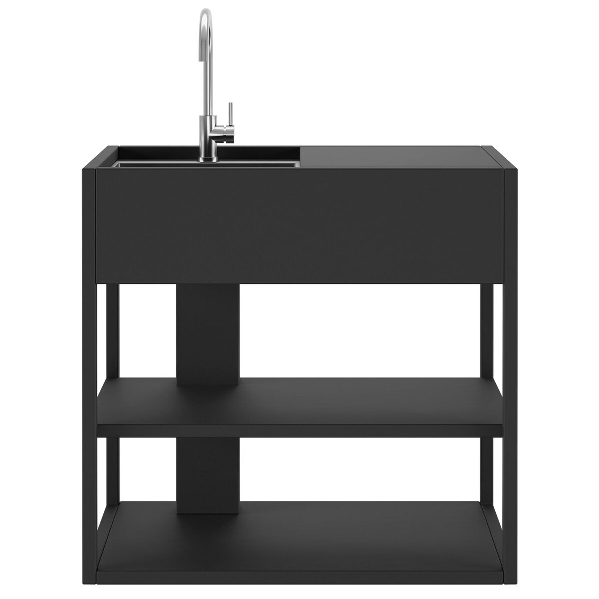 Essentials diskbänk 94 cm vänster, beluga black