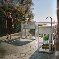 Essentials vask 94 cm høyre, rustfritt stål