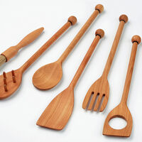 Stekegaffel, kirsebærtre