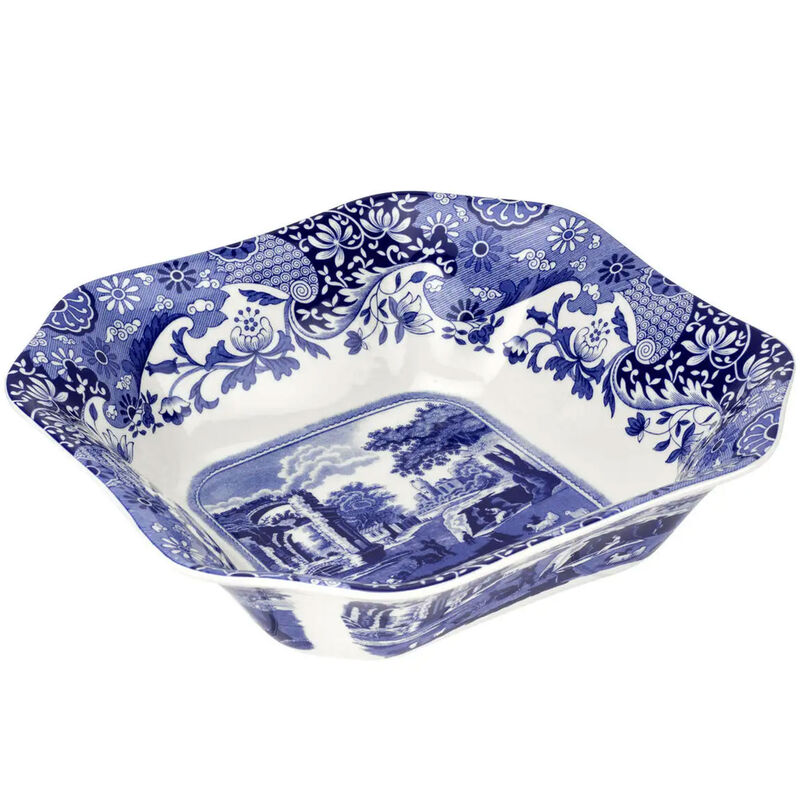 Spode Blue Italian Neliönmuotoinen Tarjoilukulho