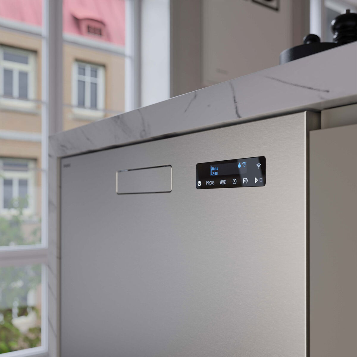 DBI344IB.S XL inbyggd diskmaskin 14 kuvert, stål