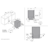 DFI544BXXL XXL helintegrert oppvaskmaskin, 14 kuverter