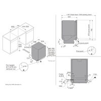 DSD545N XL helintegrert oppvaskmaskin, 14 kuverter