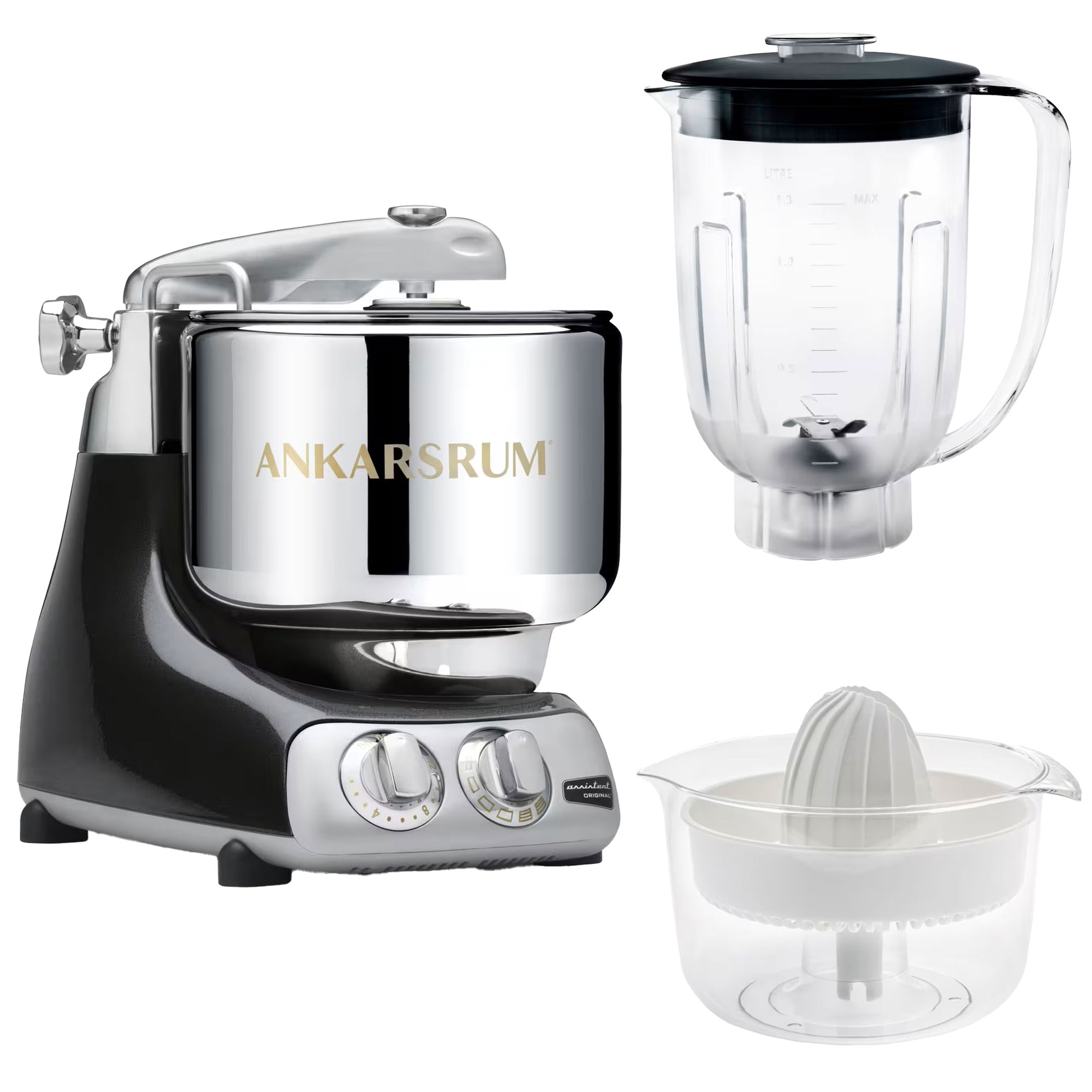 Yleiskone AKM6230 + sekoituskulho ja sitruspuristin, black diamond