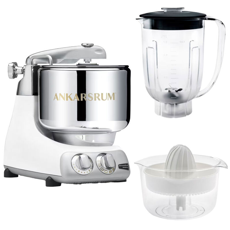 Ankarsrum Assistent AKM6230 + mixerkanna & citruspress, glossy white