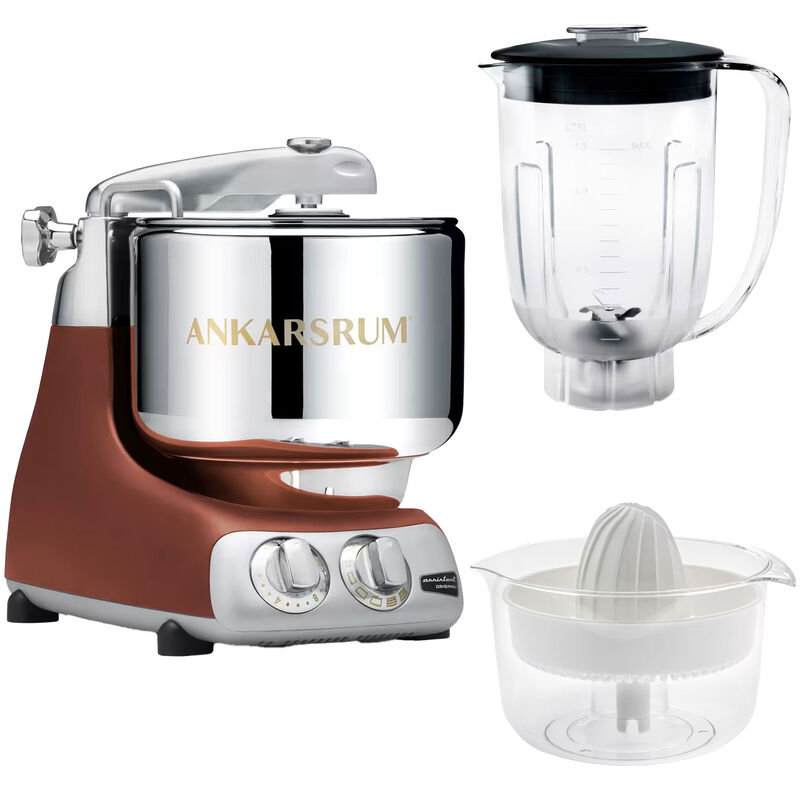 Ankarsrum Assistent AKM6230 + mixerkanna & citruspress, rustic maroon