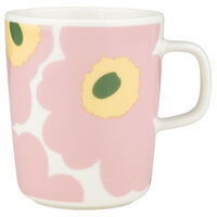 Unikko mugg 2,5 dl, rosa/vit
