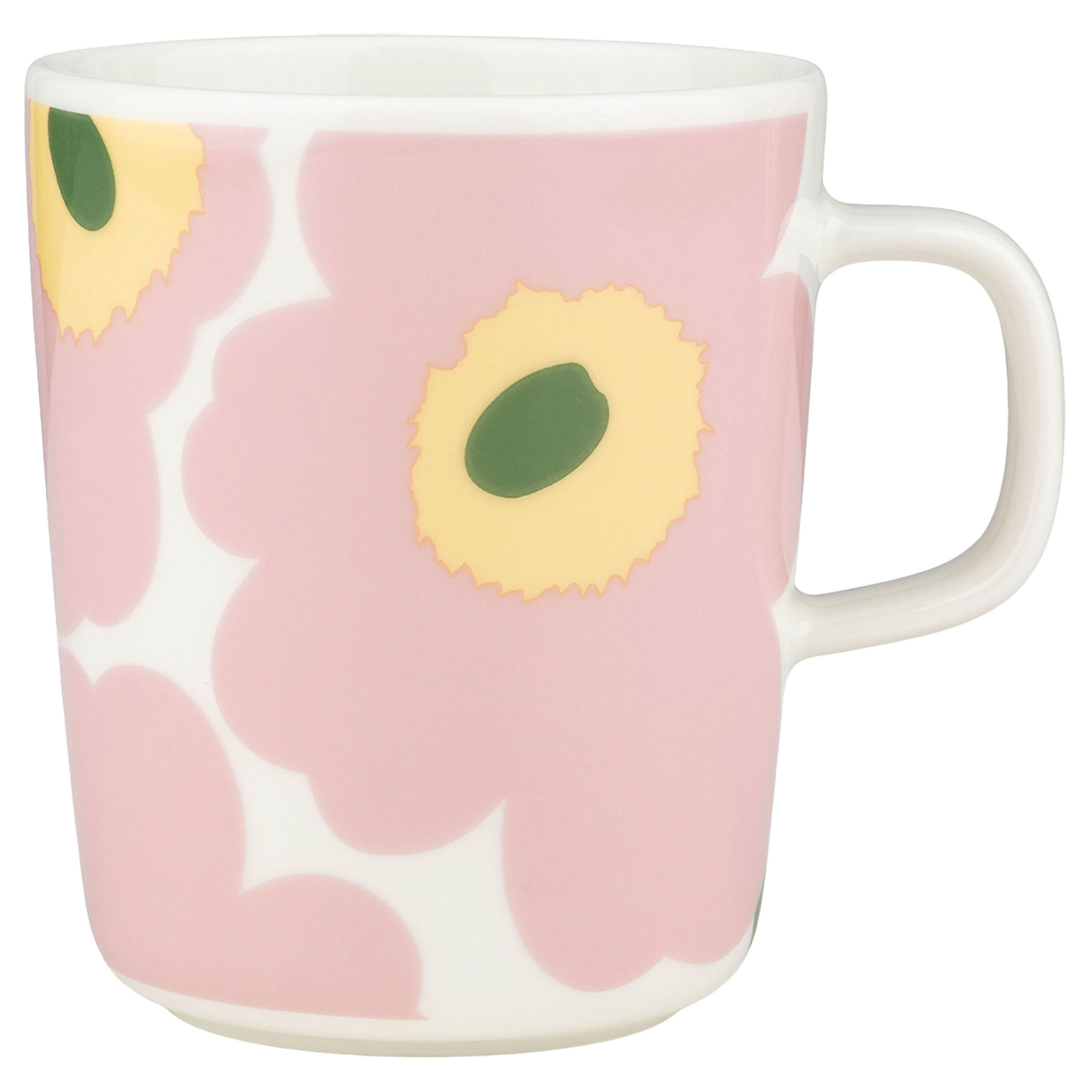 Unikko mugg 2,5 dl, rosa/vit