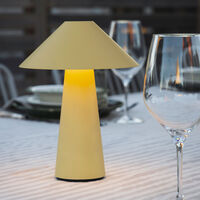 Cannes bærbar bordlampe, oat yellow