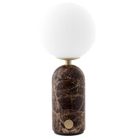 Torrano portabel bordslampa, brown marble