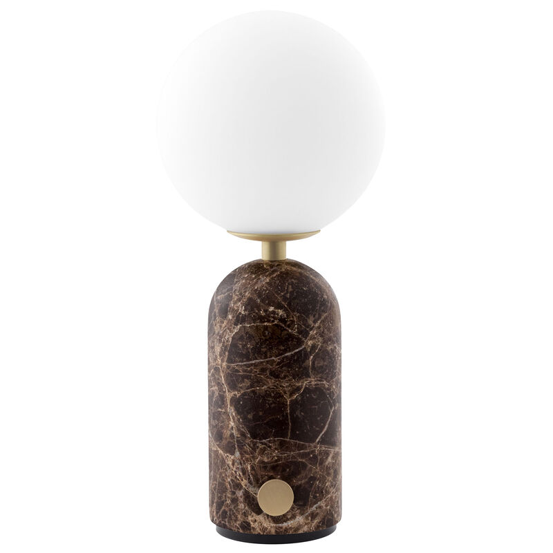 Torrano portabel bordslampa, brown marble