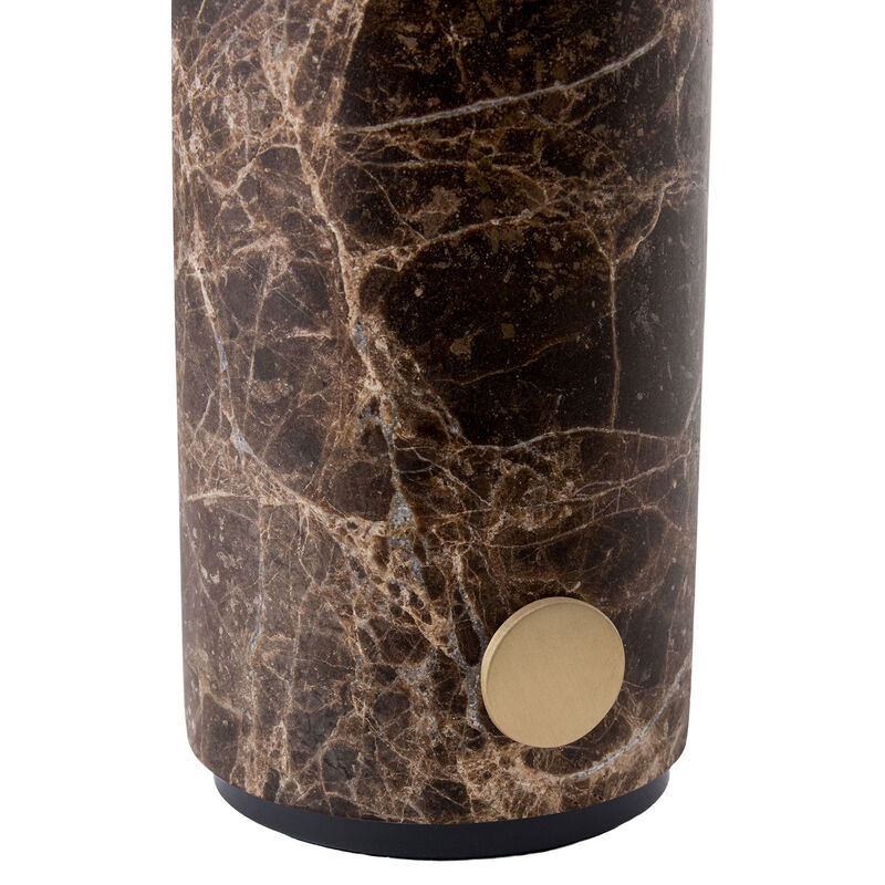 Torrano portabel bordslampa, brown marble