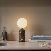Torrano portabel bordslampa, brown marble